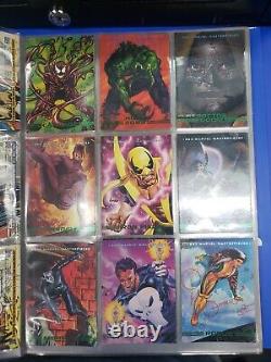 1993 Marvel Masterpieces Full Set + ALL 8 Foil Etch Chase Cards
