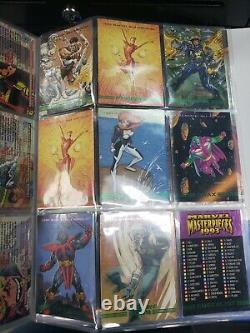 1993 Marvel Masterpieces Full Set + ALL 8 Foil Etch Chase Cards