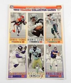 1993 McDonald's Fleer NFL Football Gameday All-Star Sheets Set Case (55 Sets)