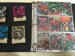 1994 Marvel Flair Annual COMPLETE BASE SET + all 18 PowerBlast Cards + 4 boxes
