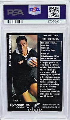 1995 Dynamic Marketing All Blacks Set With Jonah Lomu Rookie Card RC PSA 6 GOAT