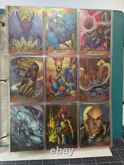 1995 Fleer Ultra X-Men All Chromium Base Trading Card Set 100 Cards