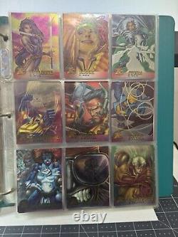 1995 Fleer Ultra X-Men All Chromium Base Trading Card Set 100 Cards