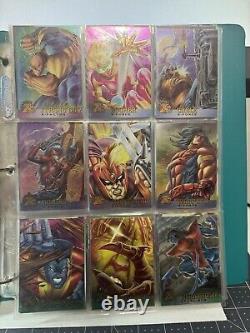 1995 Fleer Ultra X-Men All Chromium Base Trading Card Set 100 Cards