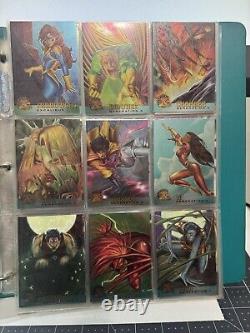 1995 Fleer Ultra X-Men All Chromium Base Trading Card Set 100 Cards