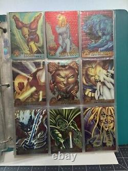 1995 Fleer Ultra X-Men All Chromium Base Trading Card Set 100 Cards