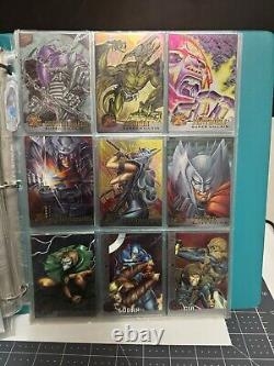 1995 Fleer Ultra X-Men All Chromium Base Trading Card Set 100 Cards