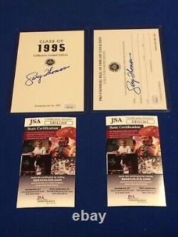 1995 Goal Line Art 5 Card Set All Cards & Box Signed By Artist HOF JSA COA