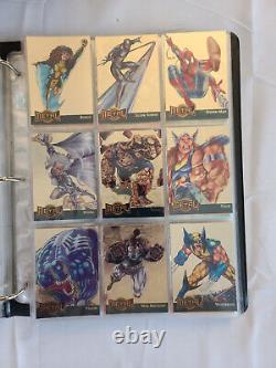 1995 Marvel Metal Complete Master Set All Blasters / All Flashers with Video