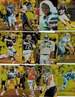 1995 Select Certified Football 135-card Mirror Gold Complete Set All Scanned