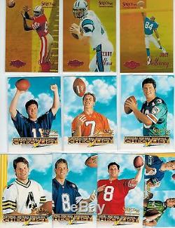 1995 Select Certified Football 135-card Mirror Gold Complete Set All Scanned