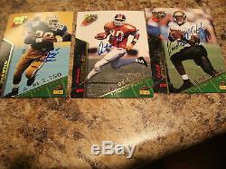 1995 signature rookies football autographed V. P. Set all cards numbered 6/7750