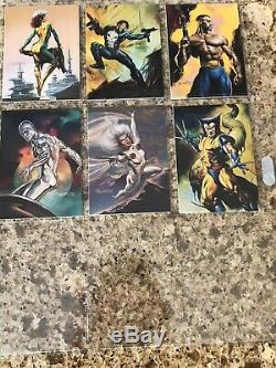 1996 Marvel Masterpieces DOUBLE IMPACT COMPLETE SET NM ALL 6 CARDS