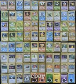 1999 Pokemon BASE SET Near Complete Non Holo Set All Cards 23-102 All good con