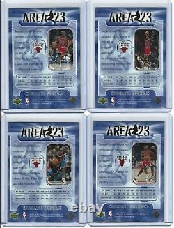 1999 Upper Deck Ionix Michael Jordan Area 23 Complete Set A1- A10 All 10 cards