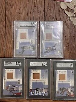 2001 Upper Deck Ovation Michael Jordan 1982 UNC FLOOR SET ALL GRADED 8 Or ABOVE