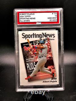 2004 Topps'Sporting News All-Stars' #723 Albert Pujols CGG 10 Gem Mint