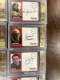 2005 Inkworks The Sopranos Auto Full Set. All Graded BGS 9.5 10 Auto