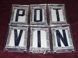 2006-07 SP Game Used DENIS POTVIN Letter Marks AUTO 6 card set All #'d /50