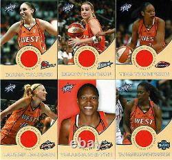 2008 Rittenhouse WNBA All-Star Jersey 11-Card WEST Team Set #/444? WithFree Promo