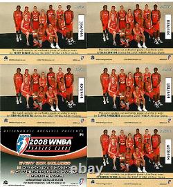 2008 Rittenhouse WNBA All-Star Jersey 11-Card WEST Team Set #/444? WithFree Promo