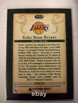 2012-13 Panini Kobe Bryant Anthology COMPLETE 200 CARD SET including ALL SP's