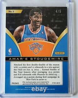 2013-14 Panini Select Amar'e Stoudemire Green Prizms /5 Combo Set Base, Swatches