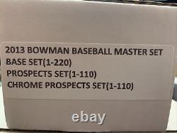2013 Bowman Chrome(complete 440 Card Prospect Set)correa/mike Trout/jose Altuve