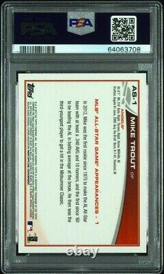 2013 Topps Fanfest Factory Set All-star Edition Mike Trout #as-1 Psa 10 Pop 1