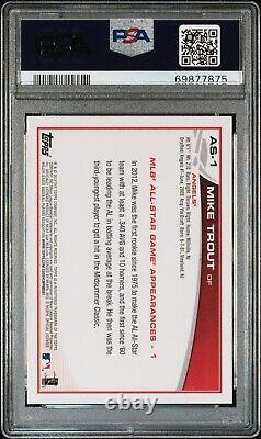 2013 Topps Fanfest Factory Set All-star Edition Mike Trout #as-1 Psa 9