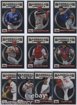 2013 Topps Finest Complete Set (100) of All-Star and'93 Inserts Trout + Jeter