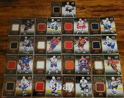 2015-16 Tim Hortons Jersey Relics Set Complete All 17 Cards Crosby Ovi