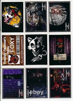 2016 Five Nights At Freddy's Trading Cards Complete Set & All Foils (120) Cards