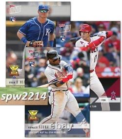 2018 Topps Now All-Star Rookie Team Set (13 cards) RC1-RC12 Ohtani, Acuna, Soto