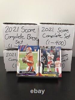 2021 Score Football Complete Base Set (#1-400) All Rookies Included