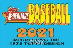 2021 Topps Heritage Complete Hobby Master Set-594 cards All base, inserts, SPs