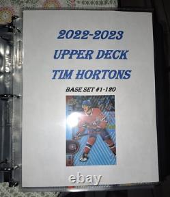 2022-2023 Upper Deck Tim Hortons Complete Set All Subsets Including Flow of Time
