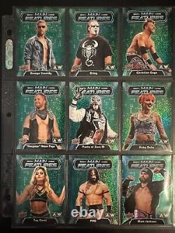 2022 AEW Upper Deck Main Features Green Parallel Set 1-40 All Cards #/199