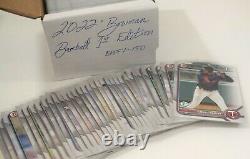 2022 Bowman 1st Edition Baseball Complete Set #BPPF1-150 150-CARDS ALL SLEEVED