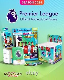 2023-24 Panini Premier League Adrenalyn Soccer Choose Your Mega Tin 60 Card + LE