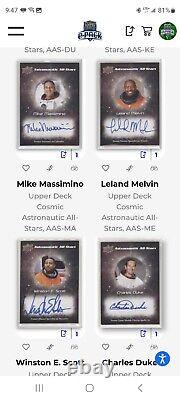 2023 Upper Deck Cosmic Astronautic All-Stars 17 Card Autograph set