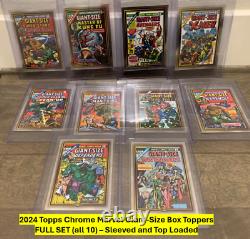 2024 Topps Chrome Marvel Giant-Size Box Toppers FULL SET (All 10) TOPLOADED MGG#