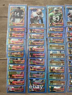 (93) 1994 Topps Finest NFL Football REFRACTOR Partial Set 93/220 ALL Different