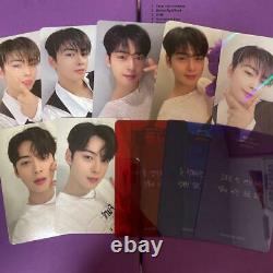 ASTRO Cha Eunwoo Official 7 Photocards & 3 Massage Cards Set All Yours Makestar