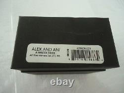Alex And Ani ALL THAT GLITTERS Set Of 5 Shiny Silver Bangles New WithTag Card Box