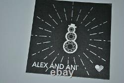 Alex & Ani Shiny Silver All That Glitters Bracelet Set of 5 NWT/card/BOX winter