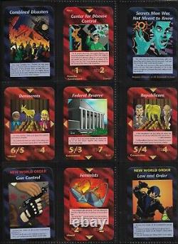 All 100 UnCommon Set Unlimited 1995 ILLUMINATI INWO Card Game New World Order