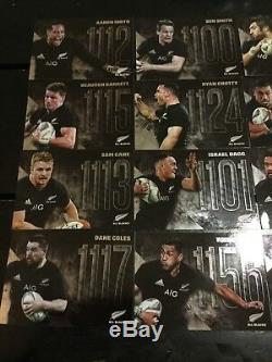 All Blacks Player Number Full Card Set All 16 Cards