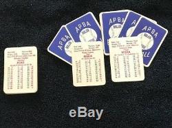 Apba Baseball Complete 1962 Set Of Player Cards, (all 400 Pieces)