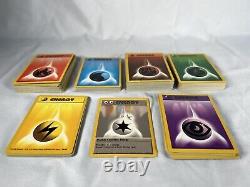 Bulk Lot All 7 1999 Base Set Pokemon Energy Cards #96 #102 NM/LP 177 Card Lot